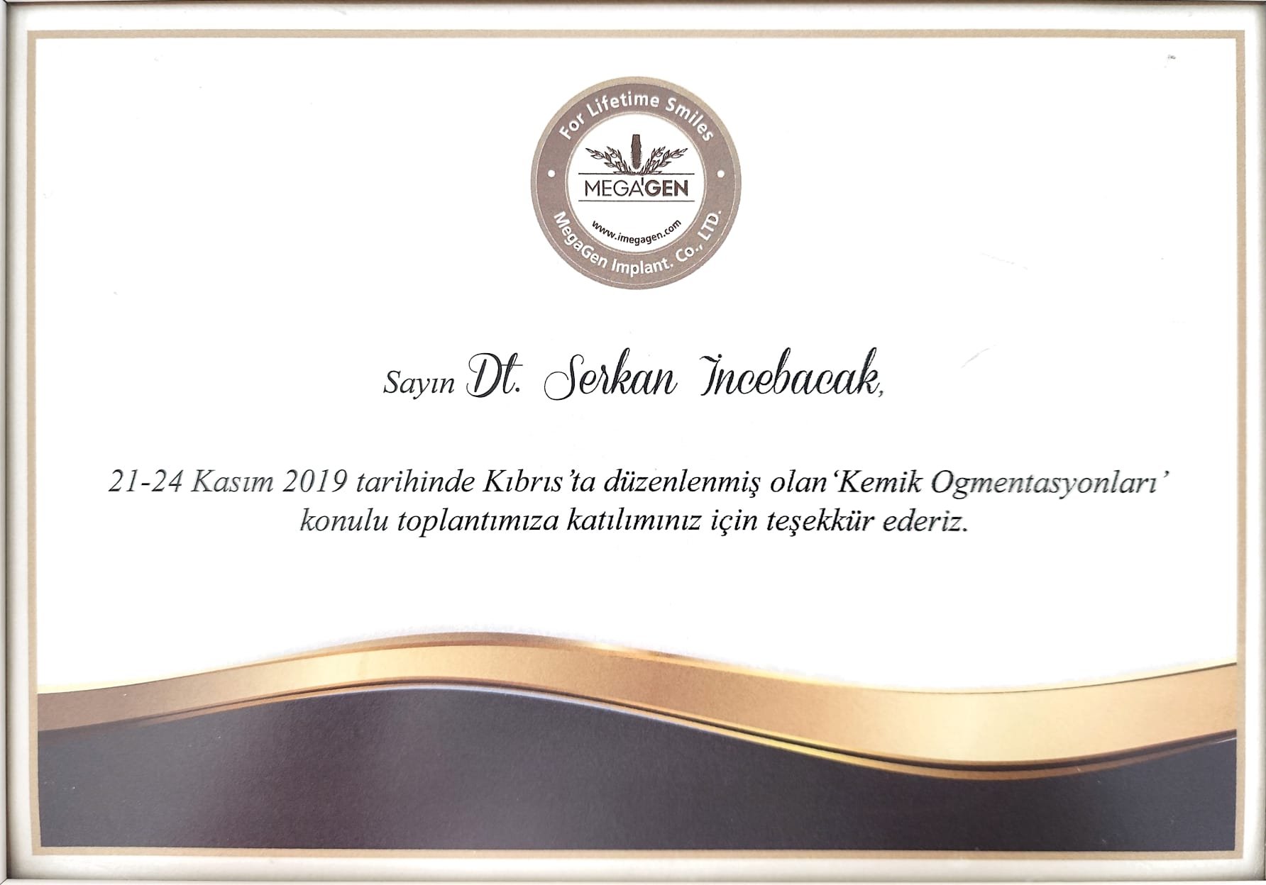Katılım belgesi
