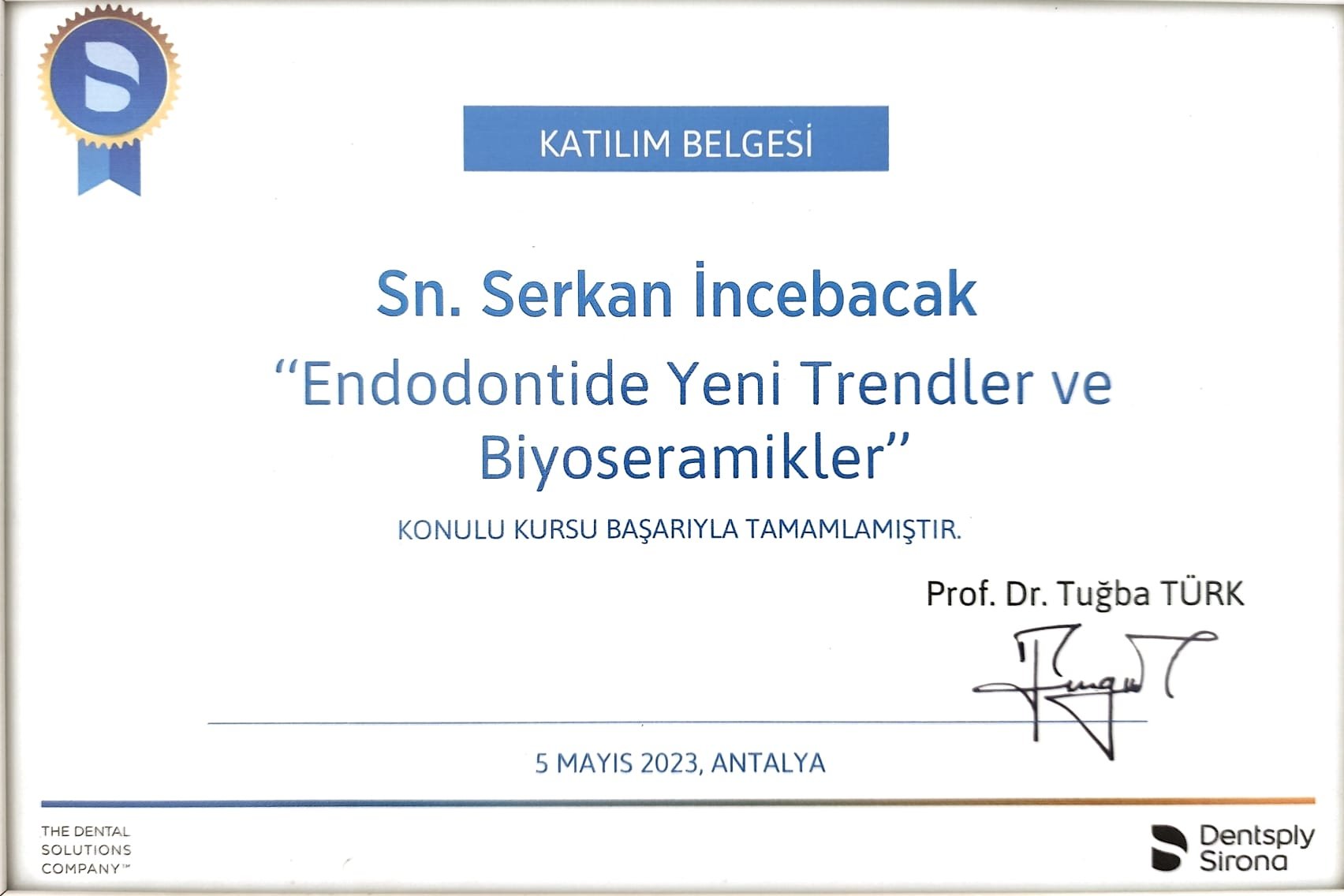 Katılım belgesi